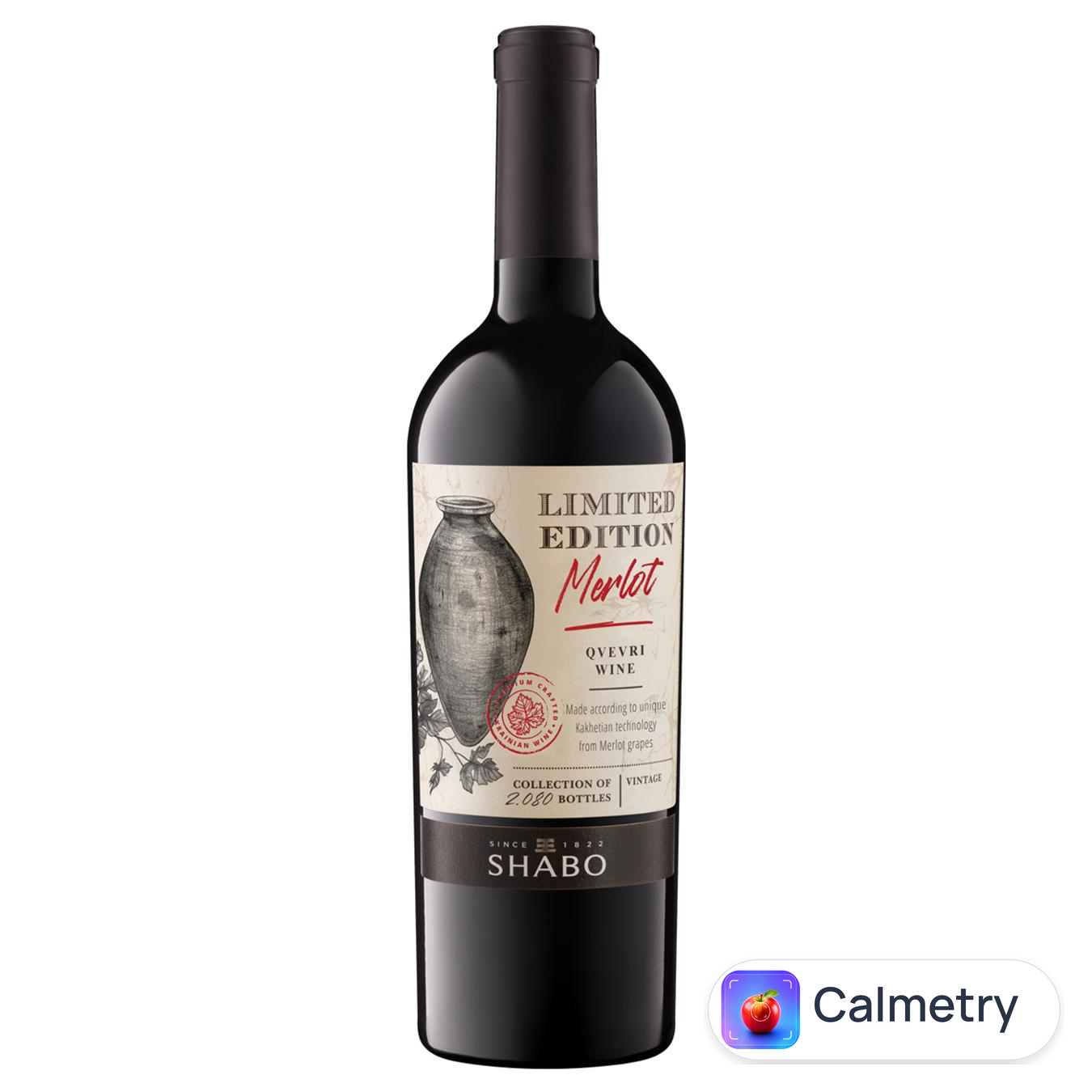 Вино Shabo Reserve Merlot за кахетинською технологією червоне сухе 13,9% 0,75л