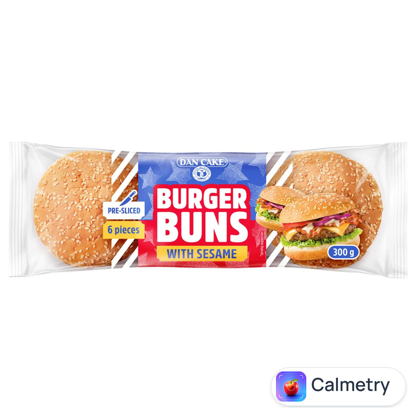 Булочки Dan Cake для гамбургерів з кунжутом 6шт 300г