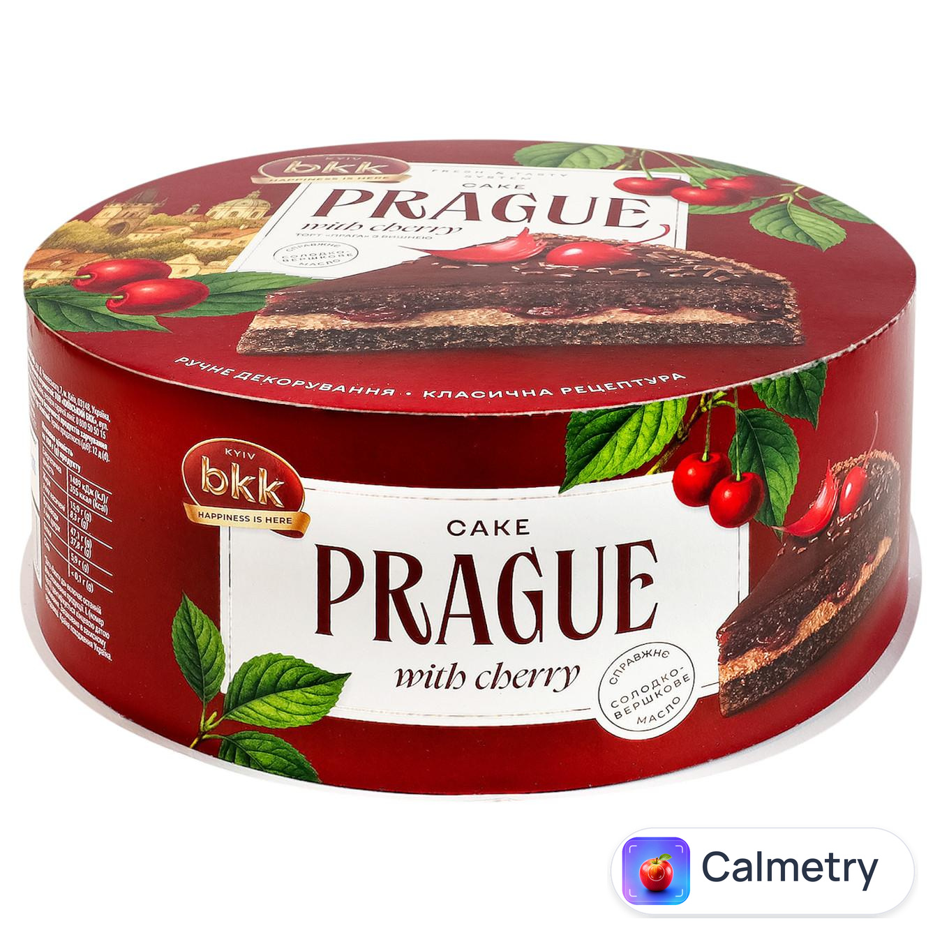 Торт БКК Празький з вишнею 450г