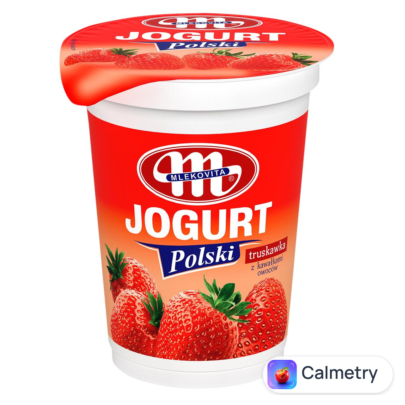Йогурт Mlekovita Полуниця 2,5% 350г