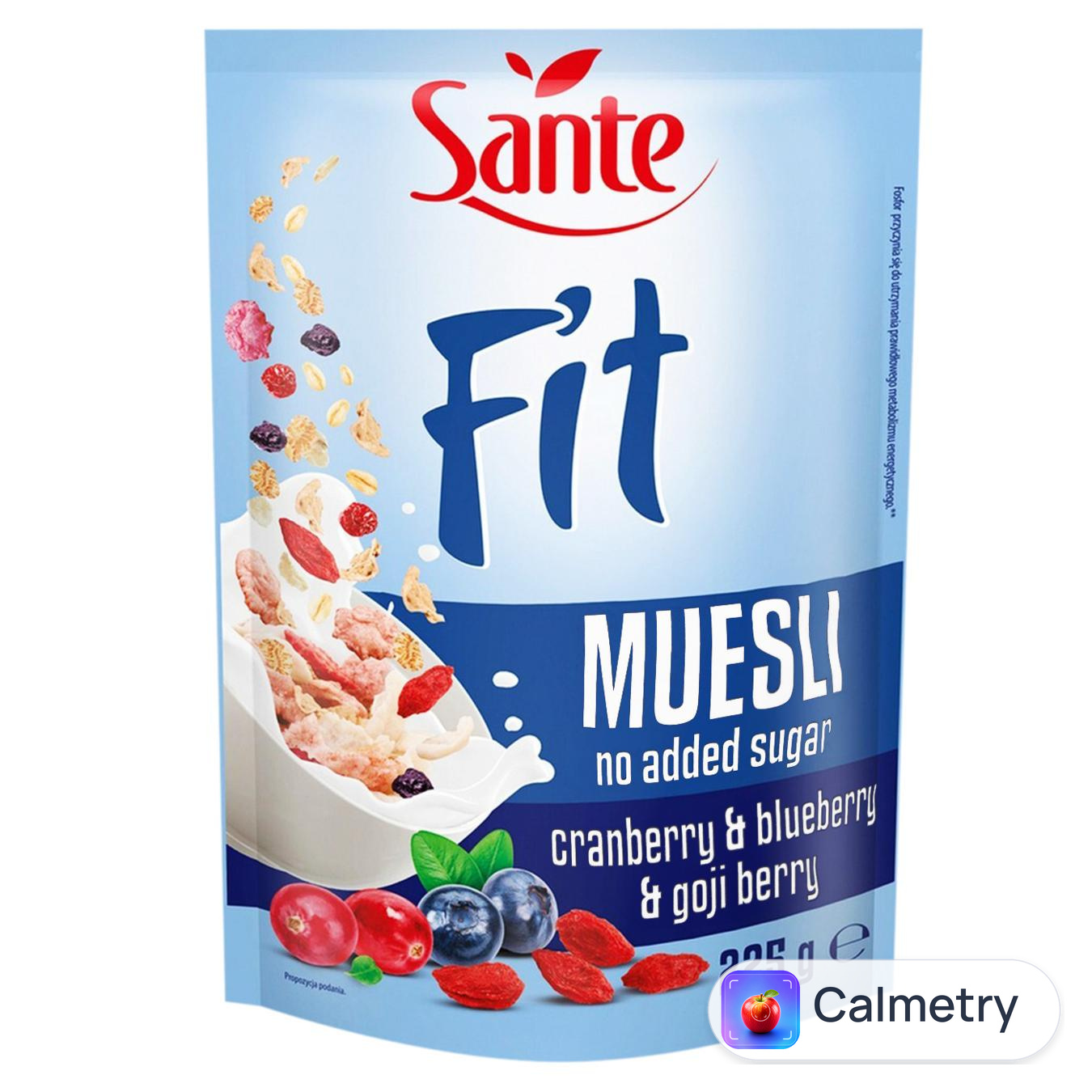 Мюслі Sante Журавлина, чорниця і годжі 225г — фото продукту