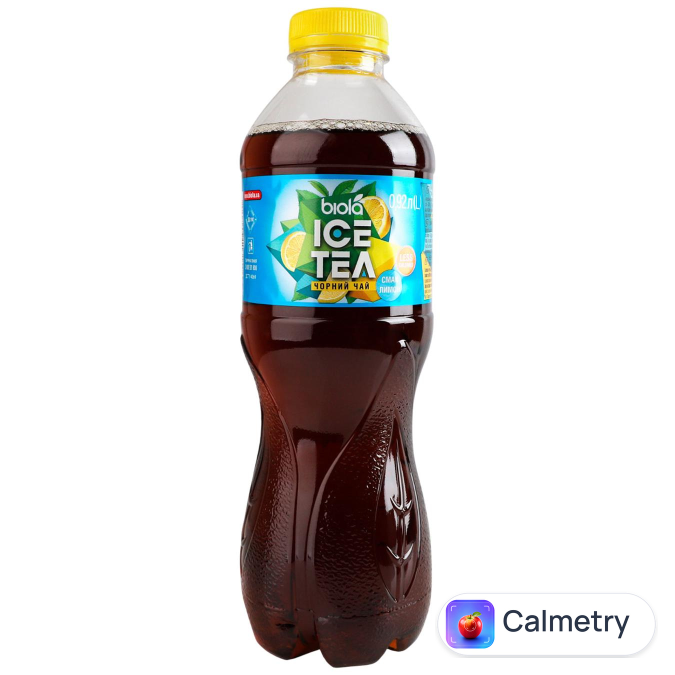 Чай холодний чорний Biola Ice Tea зі смаком лимону 0,92л — фото продукту