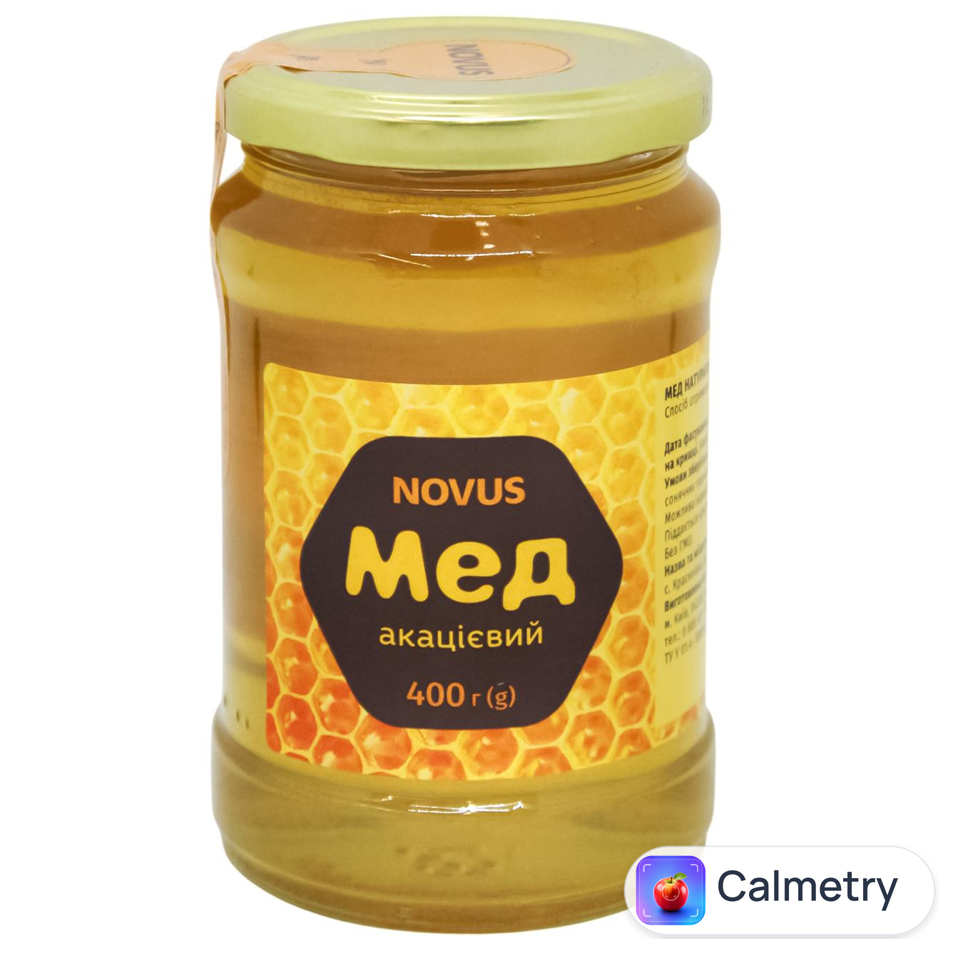 Мед Novus акацієвий 400г — фото продукту