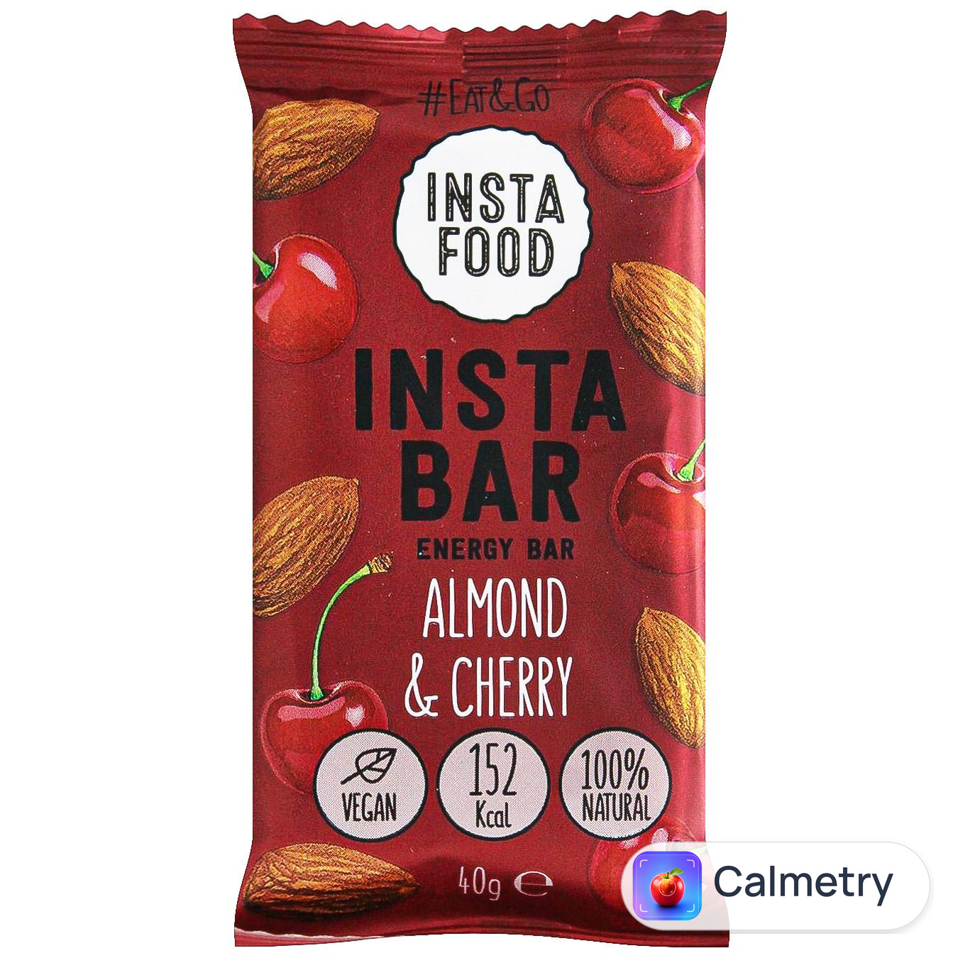 Батончик енергетичний Insta Food мигдаль вишня 40г