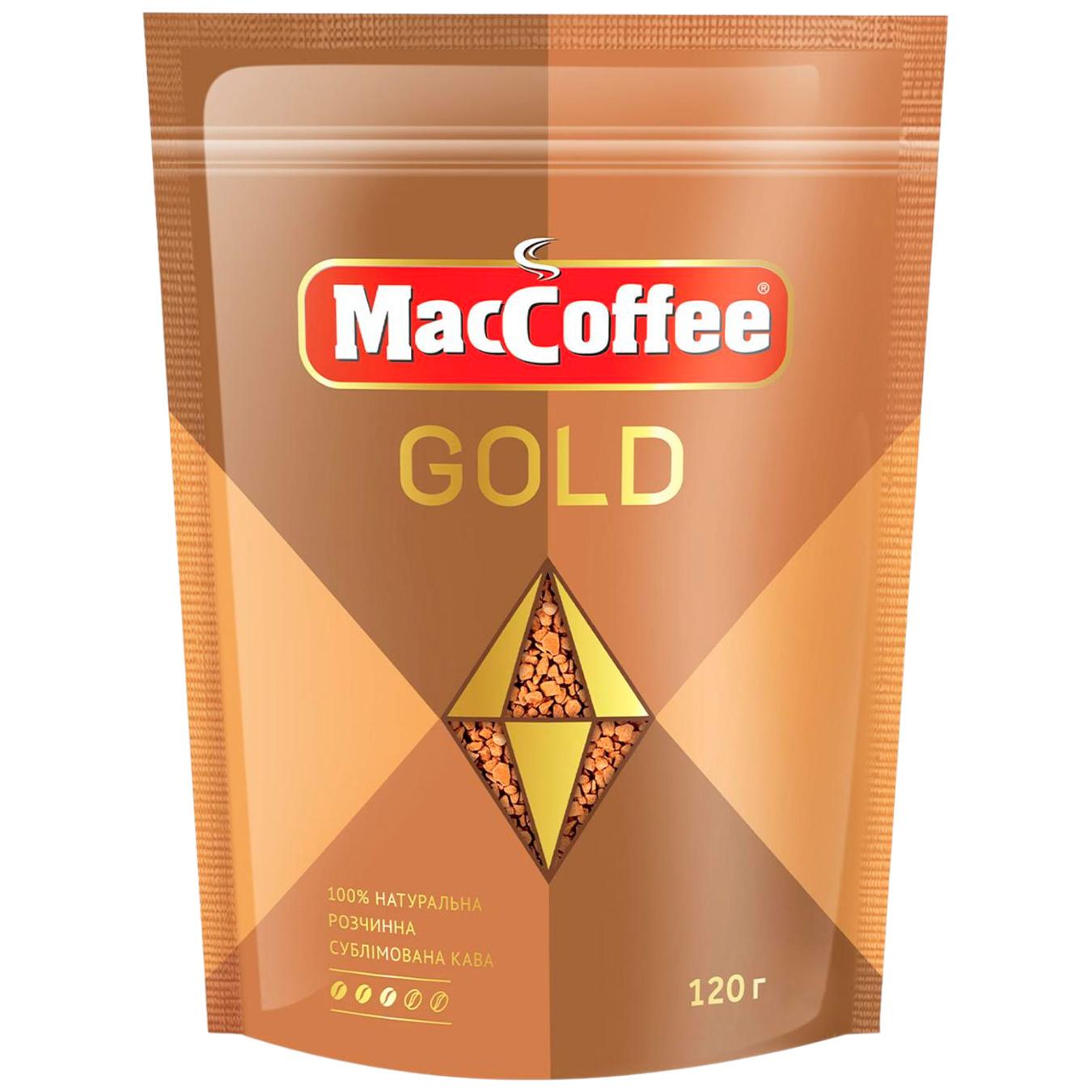 Кава розчинна MacCoffee Gold 120г — фото продукту