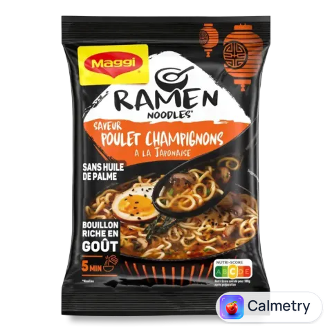 Вермішель Maggi Ramen noodles зі смаком курки та грибів