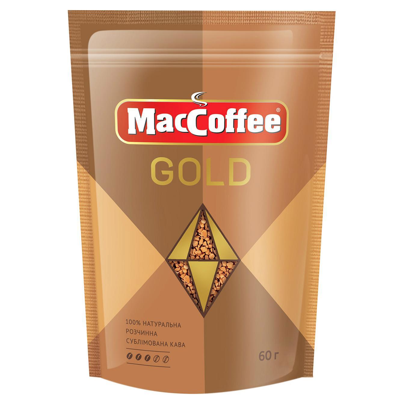 Кава розчинна MacCoffee Gold 60г — фото продукту