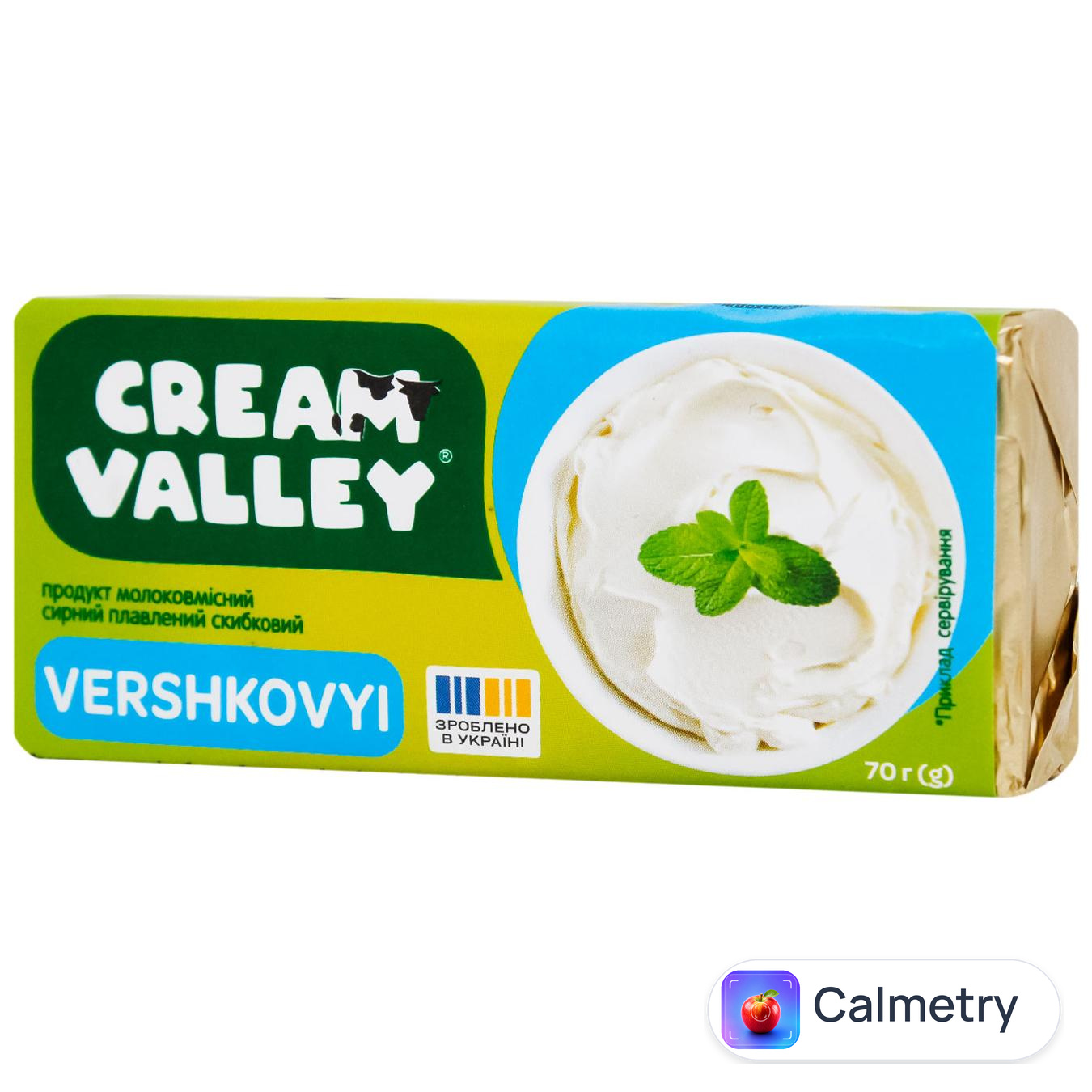 Продукт сирний плавлений Cream Valley Вершковий 55% 70г