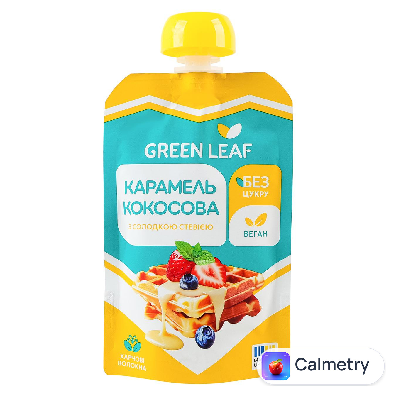 Карамель Green Leaf кокосова з солодкою стевією 90г — фото продукту