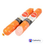 Ковбаса Глобино Салямі Фуршетна варено-копчена виший сорт 460г — фото продукту