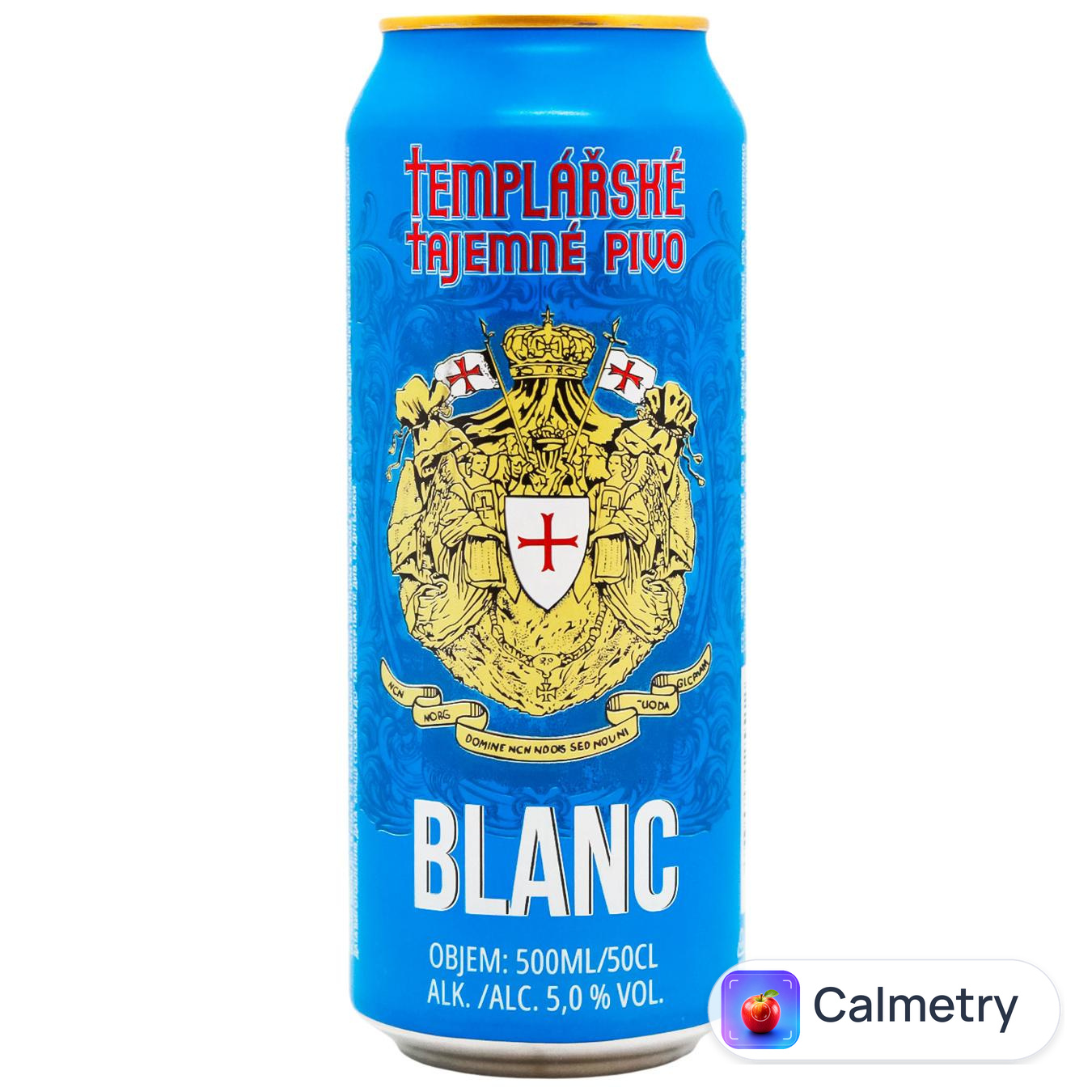 Пиво Templarske Blanc світле нефільтроване 5% 0,5л