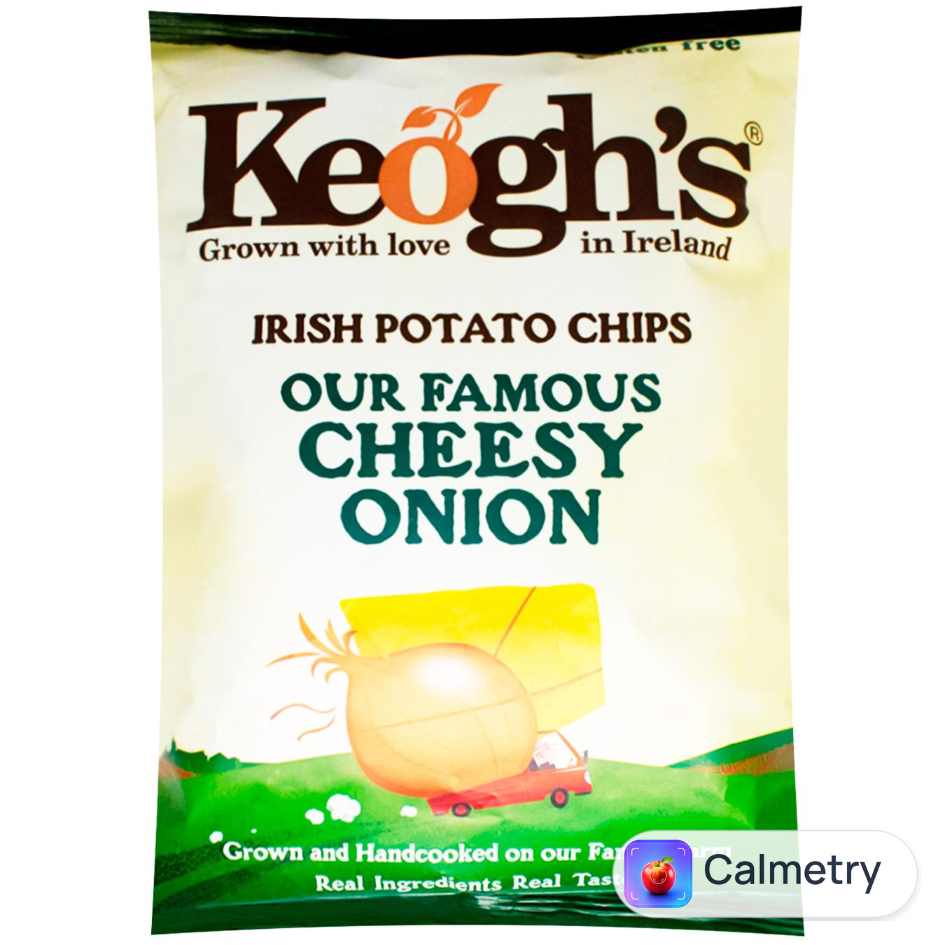 Чипси картопляні Keogh's зі смаком сиру та цибулі 125г