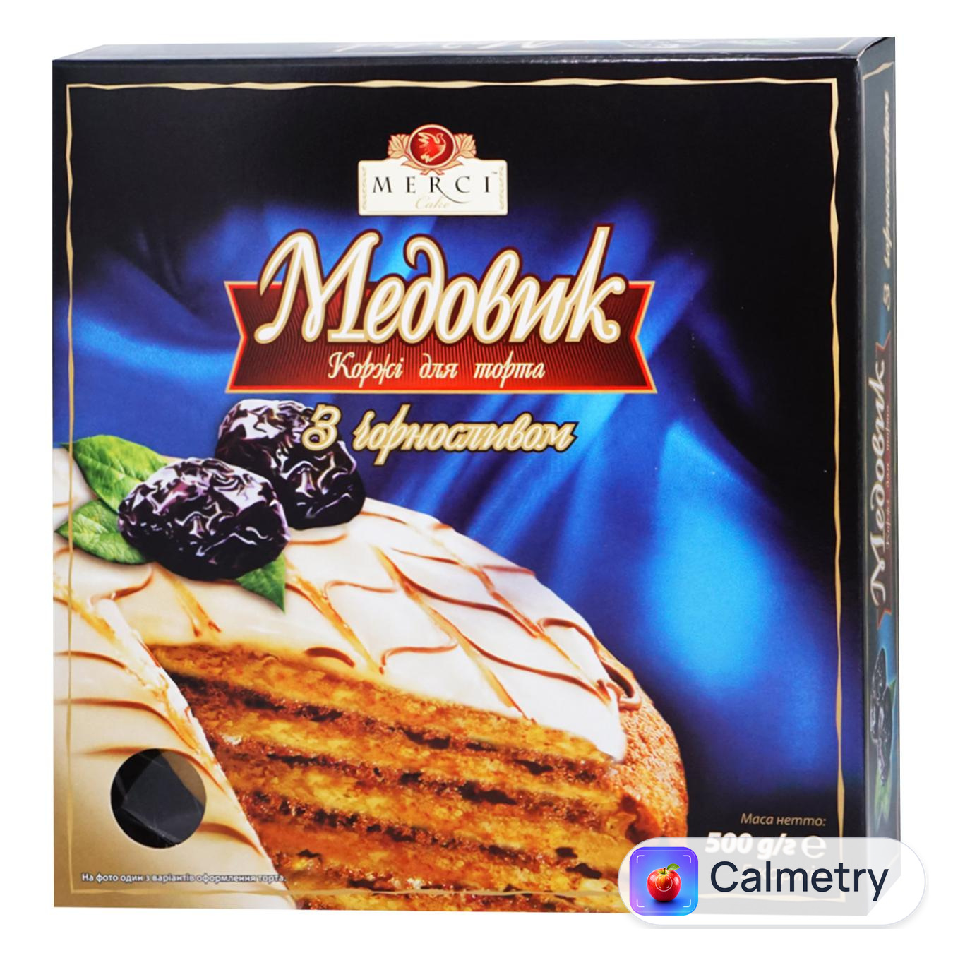 Коржі Merci Горлиця медові для торту з чорносливом 500г
