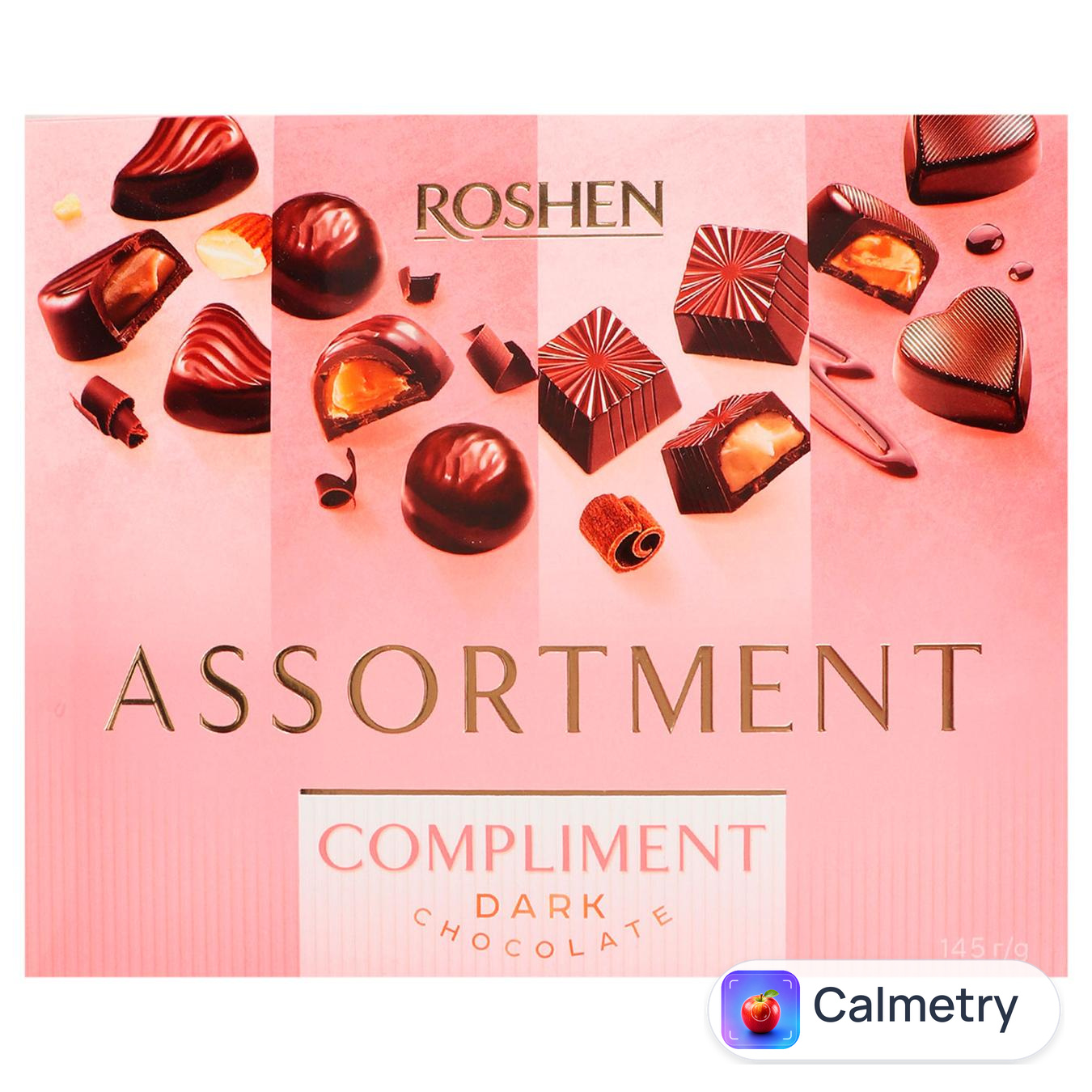 Цукерки Roshen Compliment шоколадні 145г — фото продукту