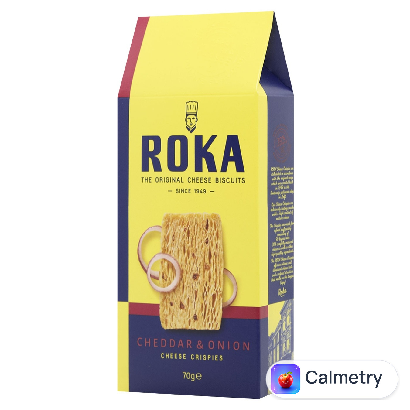 Печиво сирне Roka з сиром чедер та цибулею 70г