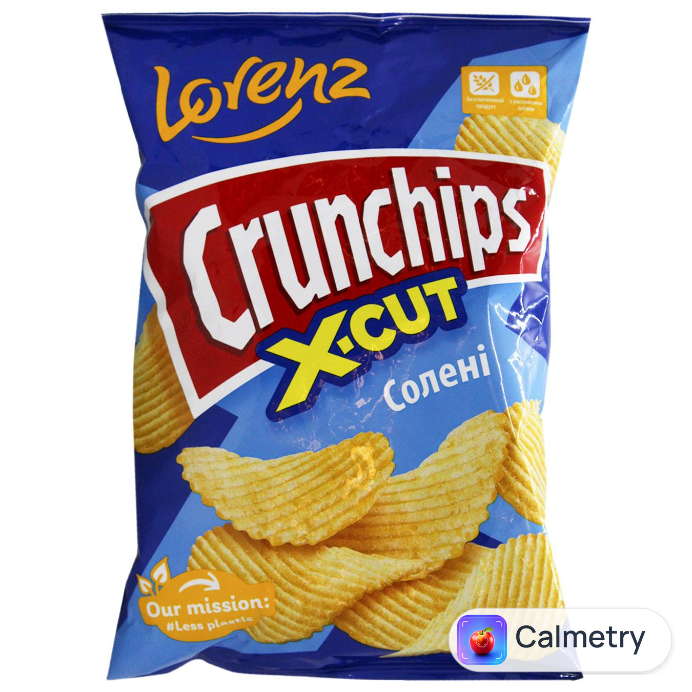 Чипси Lorenz Crunchips X-Cut з сіллю 110г