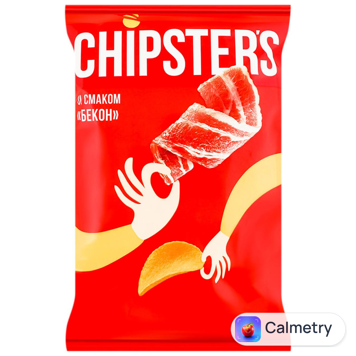 Чипси Chipster`s картопляні зі смаком бекону 60г