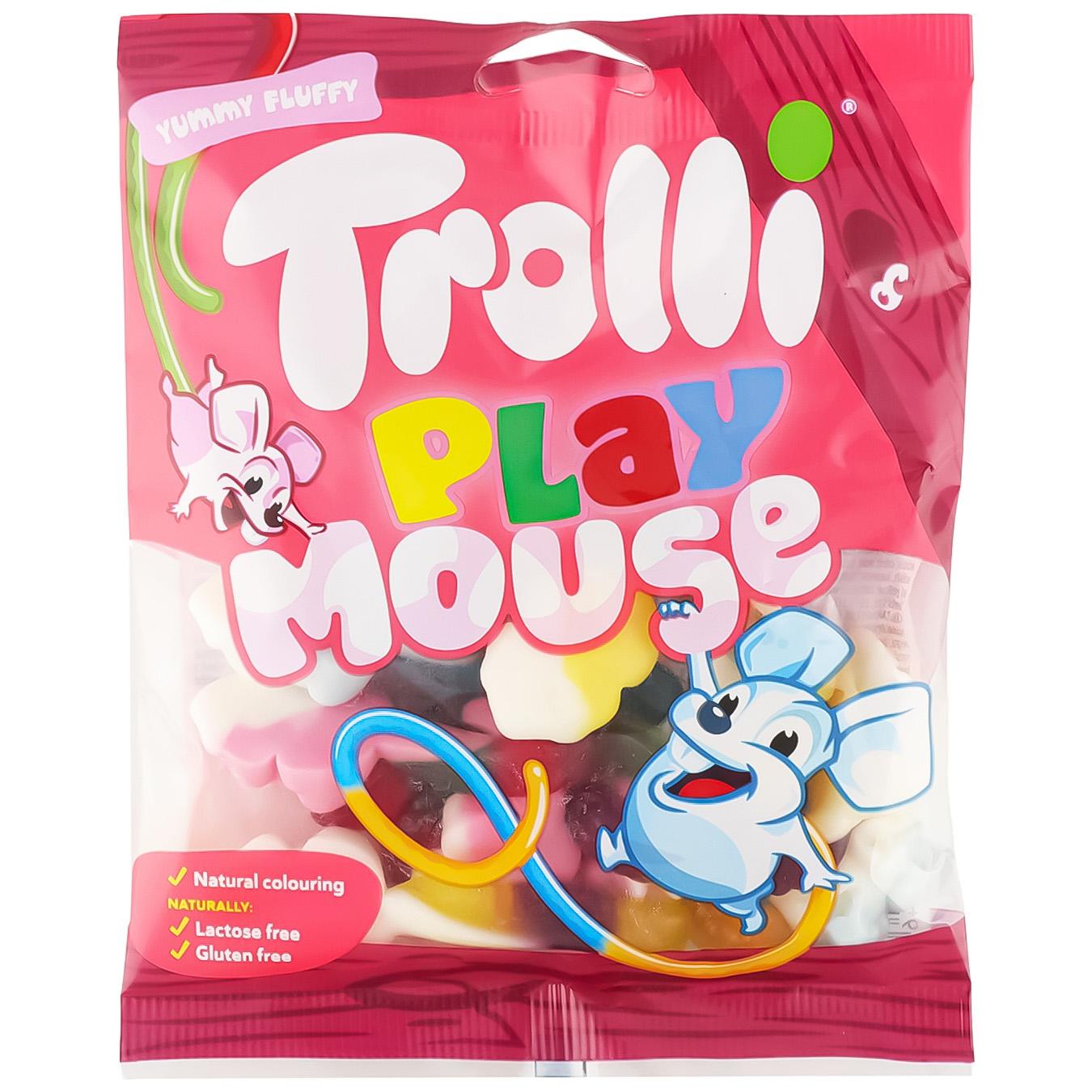 Цукерки Trolli Мишенята фруктові жувальні 100г — фото продукту