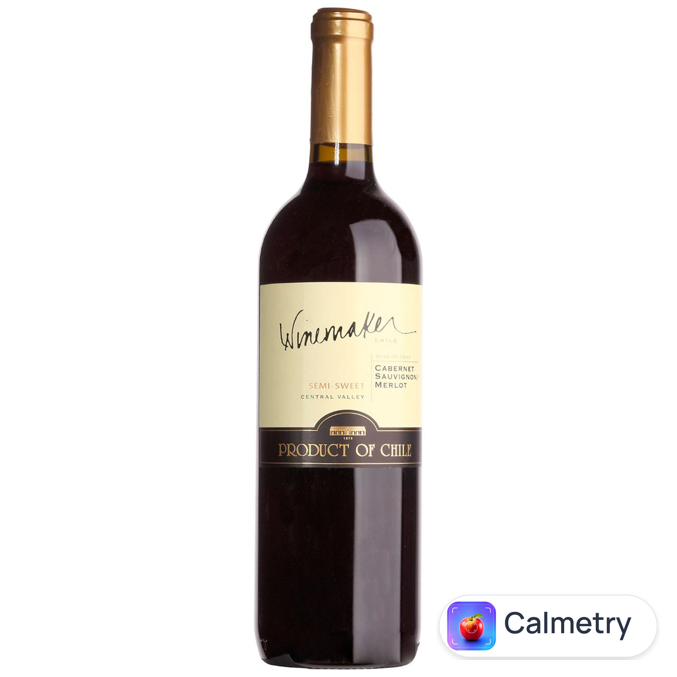 Вино Winemaker Cabernet Sauvignon-Merlоt червоне напівсолодке 12% 0,75л — фото продукту