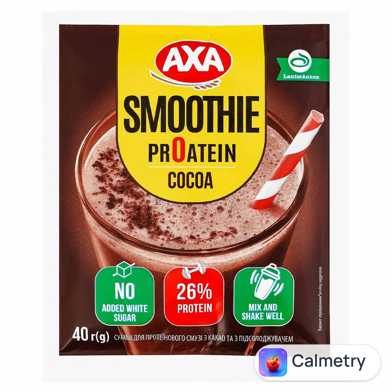 Суміш для протеїнового смузі Axa Какао 40г — фото продукту