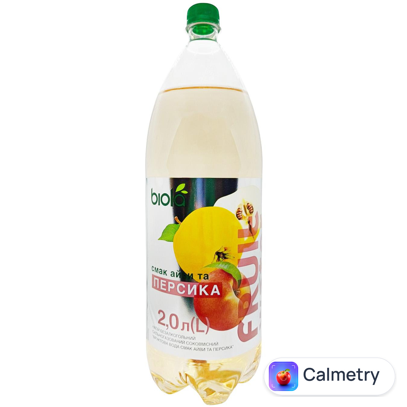 Напій газований Biola Fruit Water Айва-персик 2л