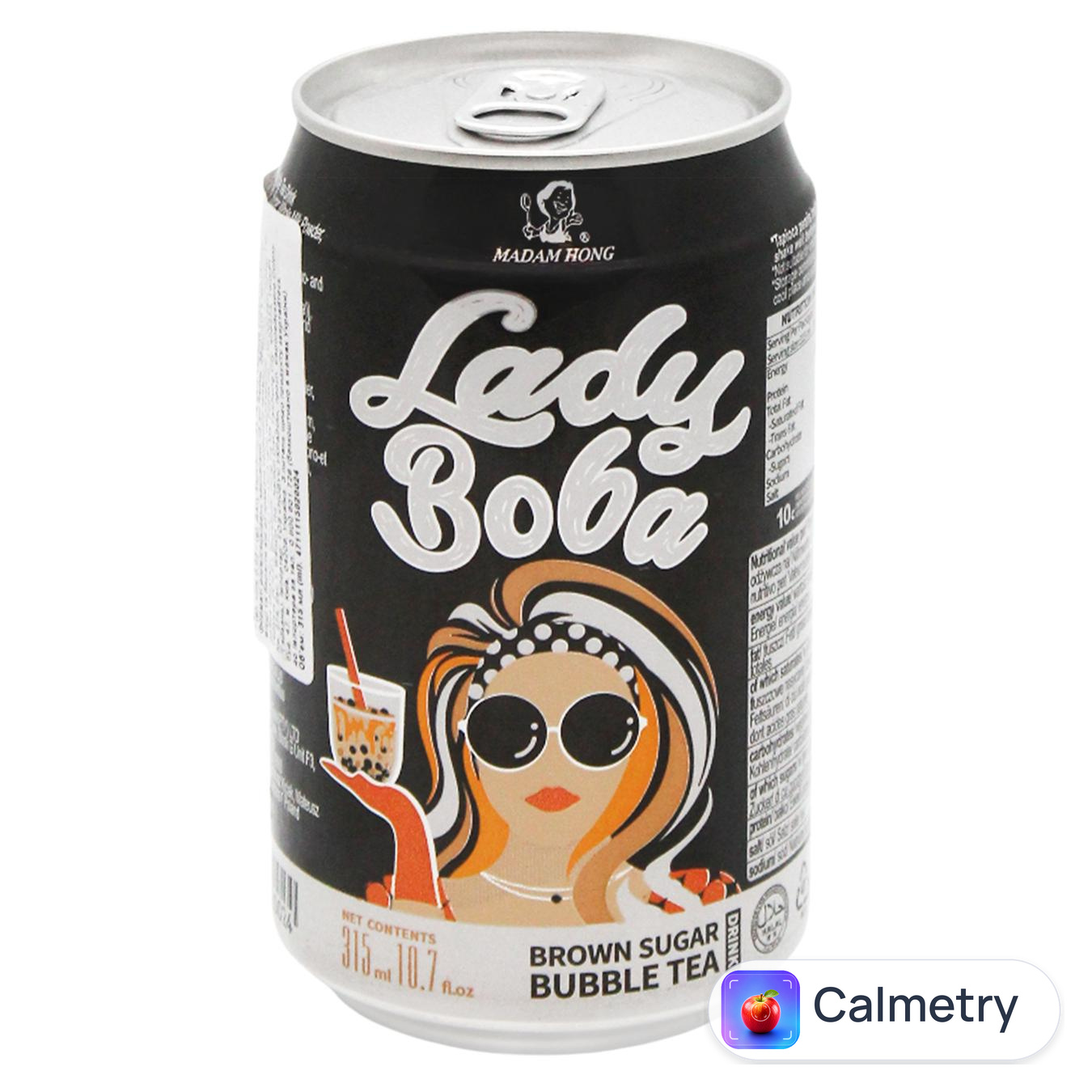 Напій чайний Madam Hong Lady Boba Bubble Tea з коричневим цукром 0,315л — фото продукту