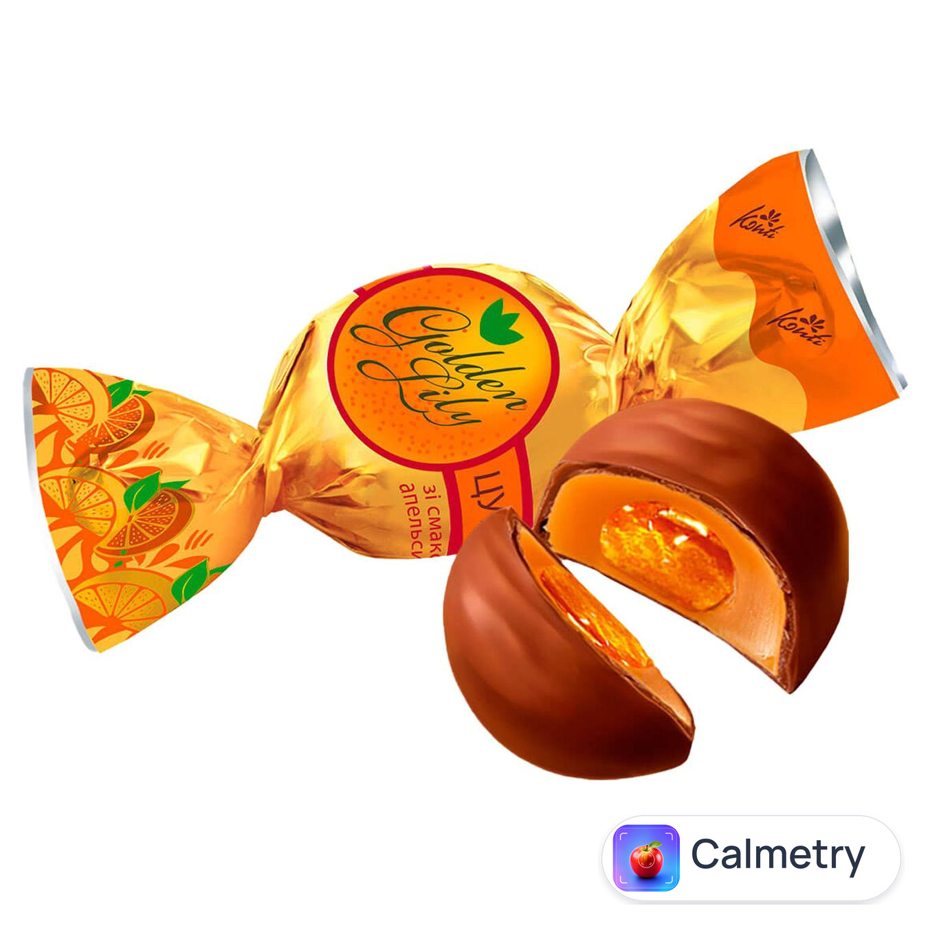 Цукерки Konti Golden Lily зі смаком апельсина