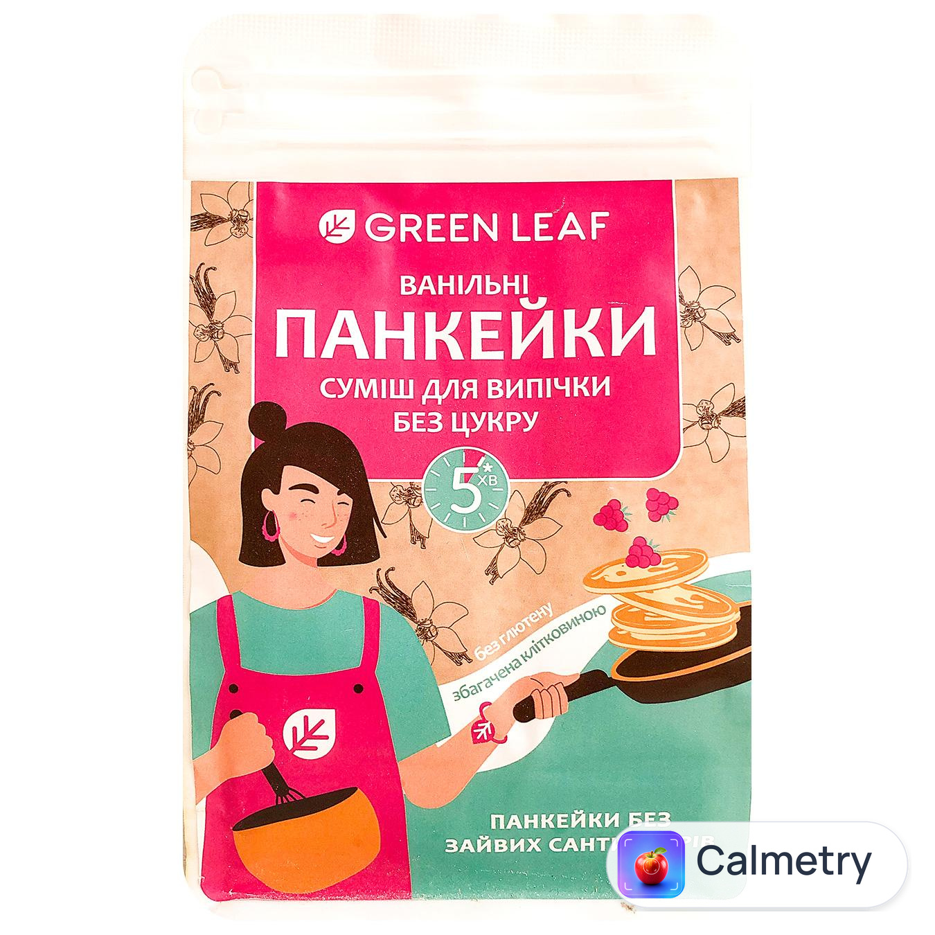 Суміш для випічки Green Leaf Ванільні панкейки 300г — фото продукту