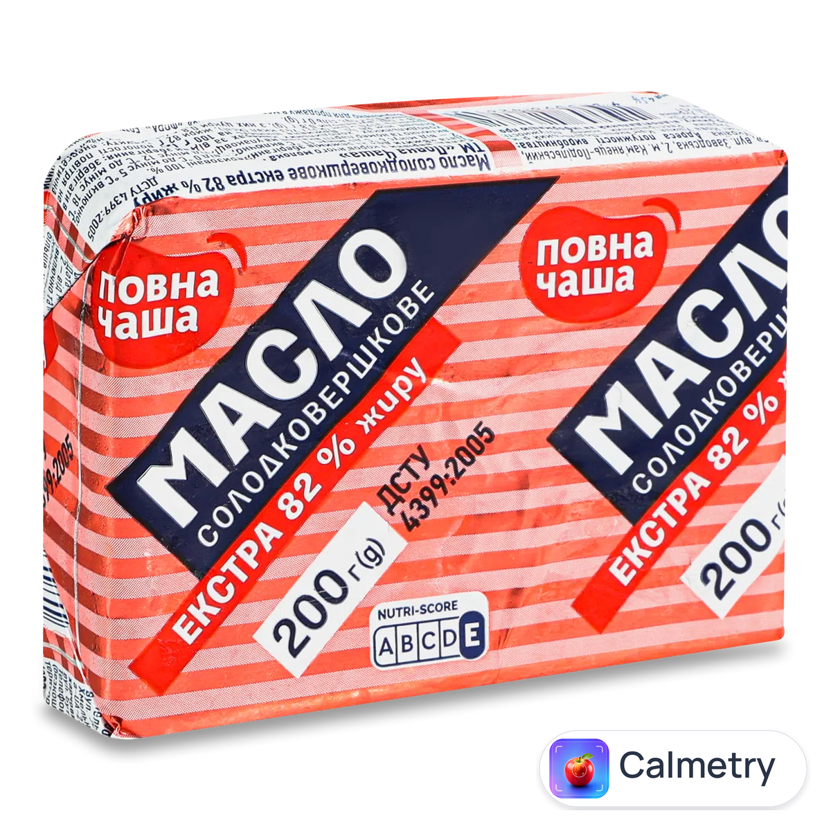 Масло «Повна Чаша»® Екстра 82% 200г