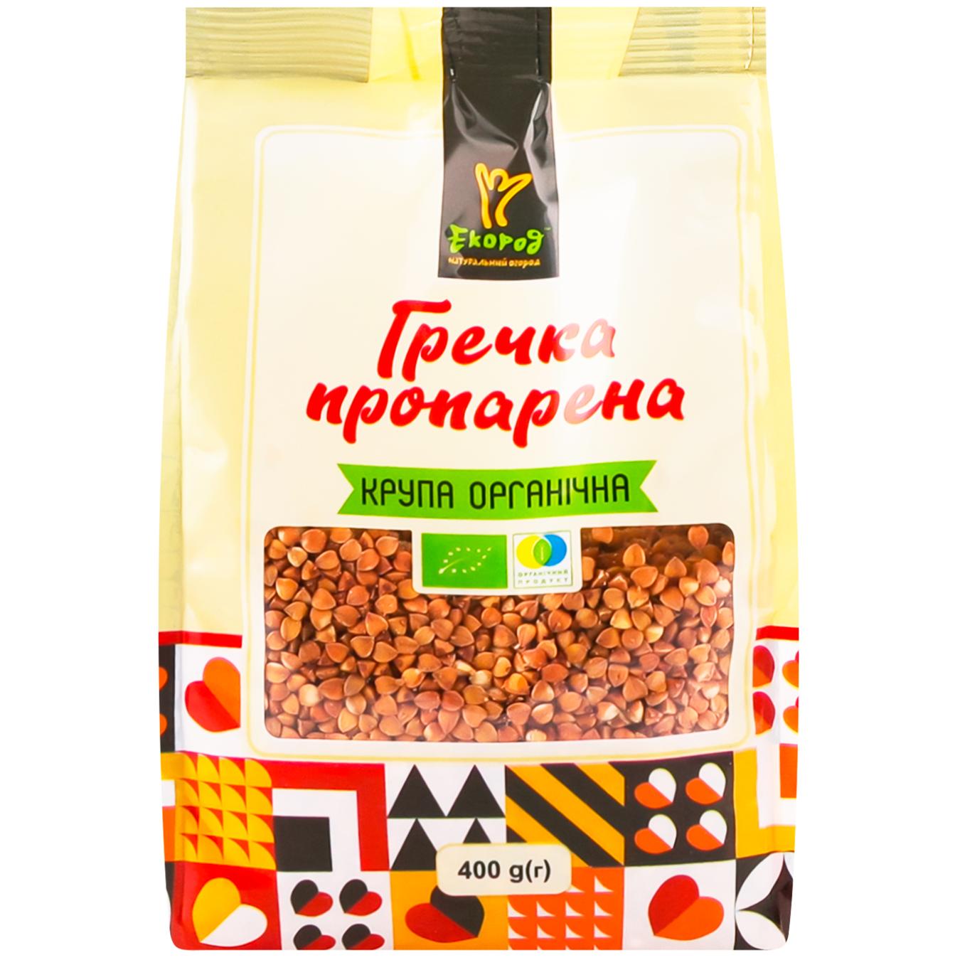Крупа гречка Екород пропарена органічна 400г — фото продукту