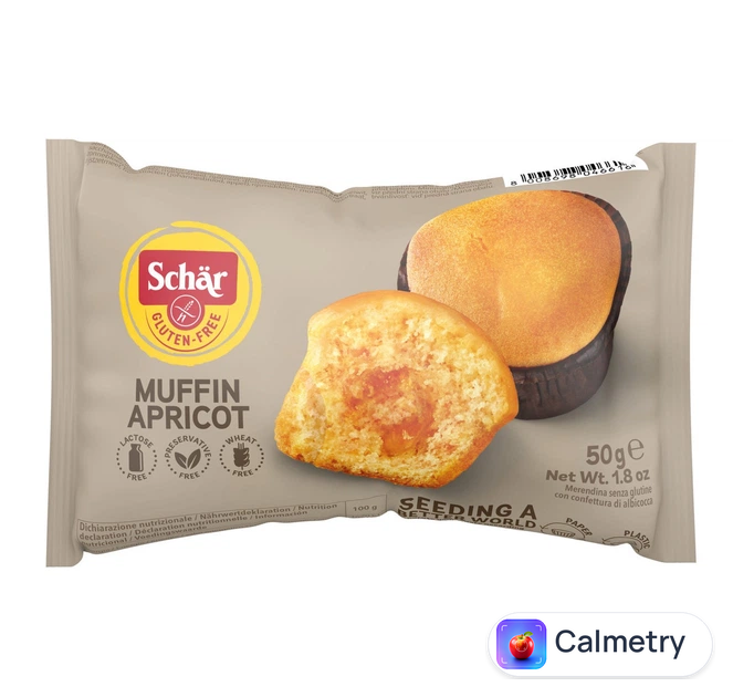 Мафін без глютену з абрикосовим джемом "Muffin Apricot" Dr. Schar 50 г