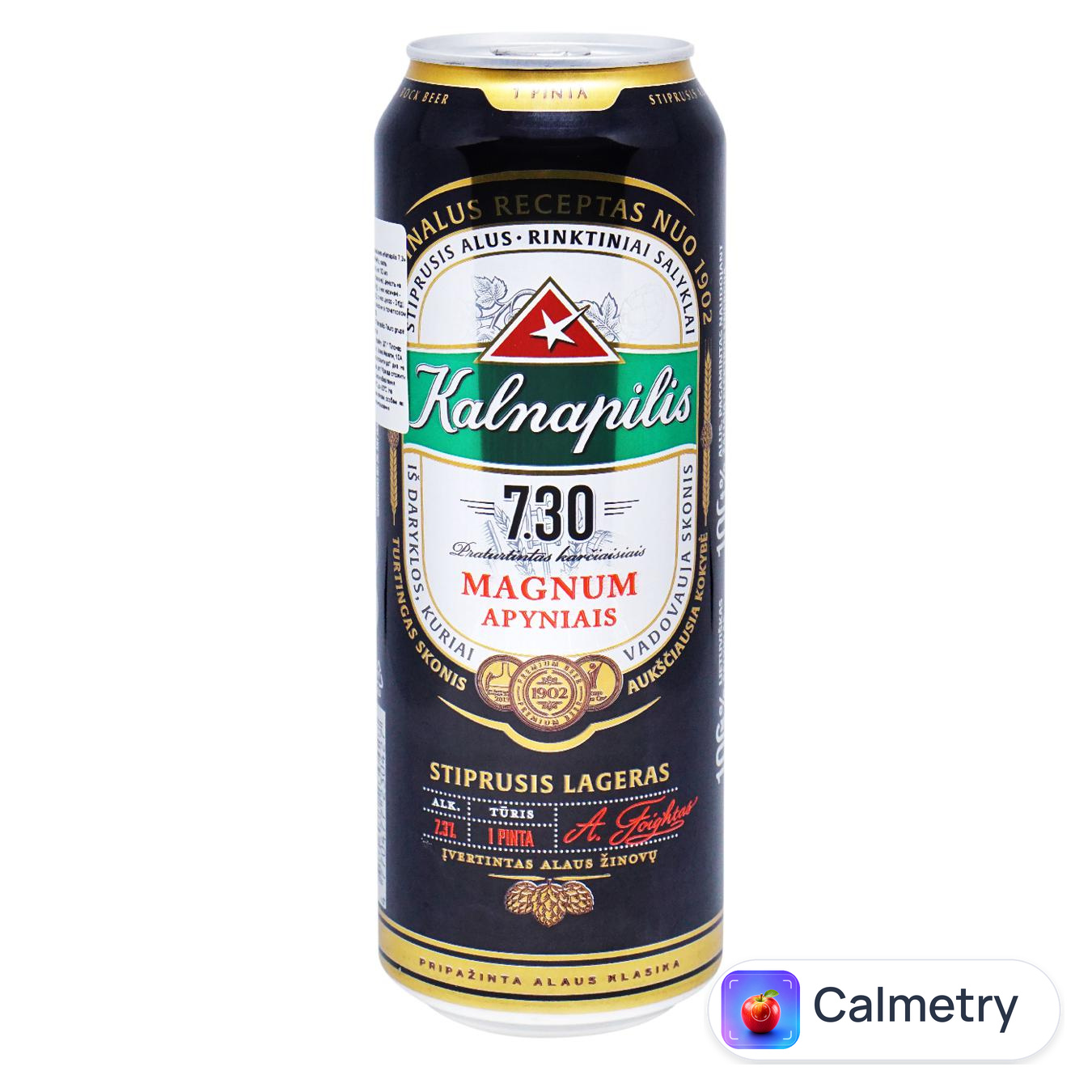 Пиво Kalnapilis світле 7,3% 0,568л