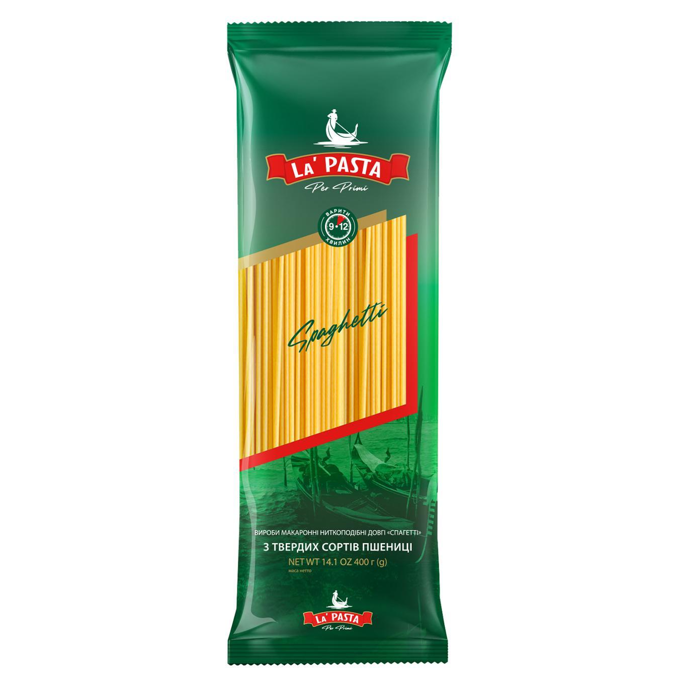 Макаронні вироби La Pasta Спагетті 400г — фото продукту