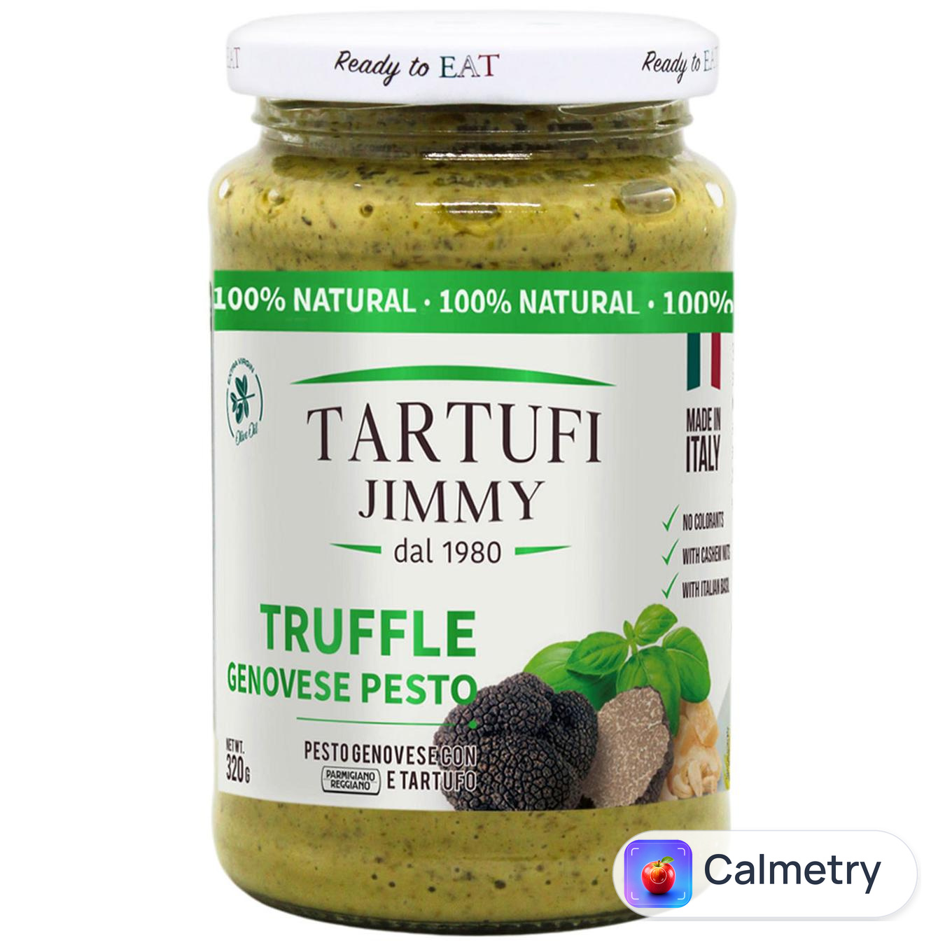 Соус песто дженовезе Tartufi Jimmy з трюфелем та сиром Парміджано Реджано 320г