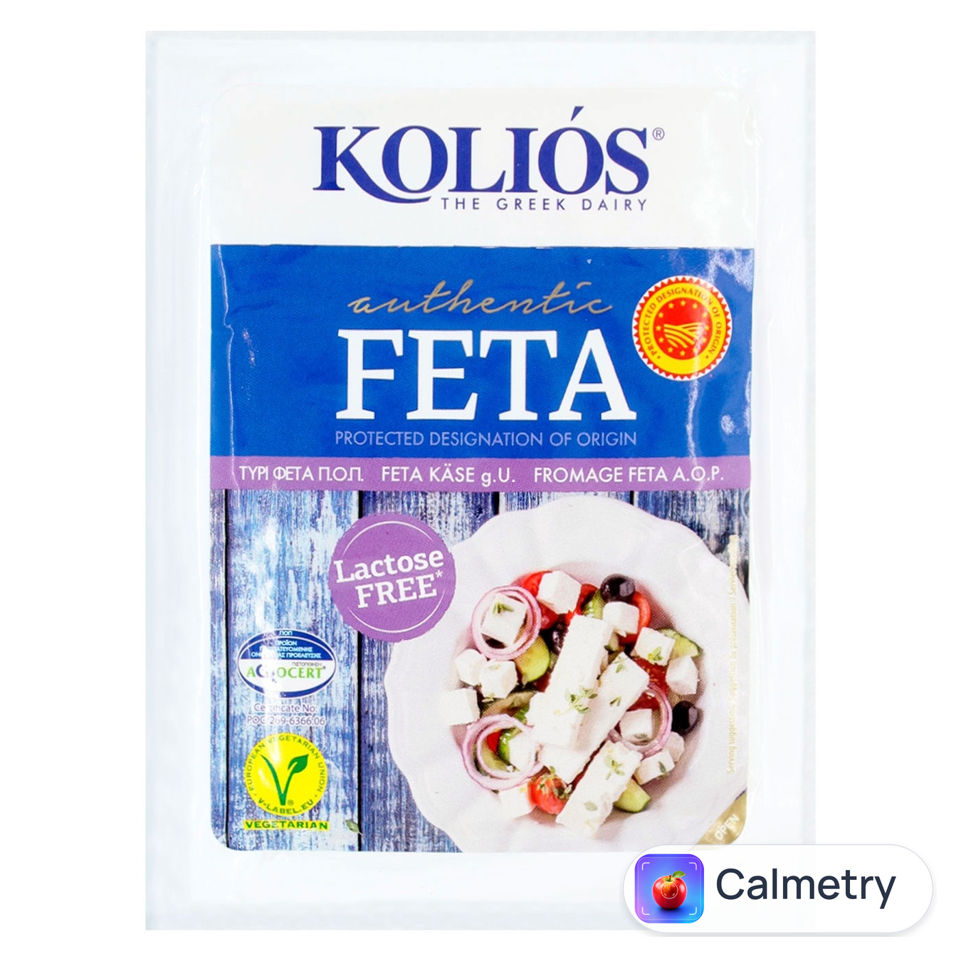 Сир Kolios Фета безлактозний 43% 150г