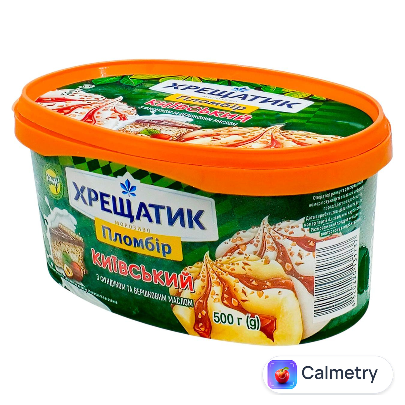 Морозиво Хрещатик Київський торт пломбір 500г