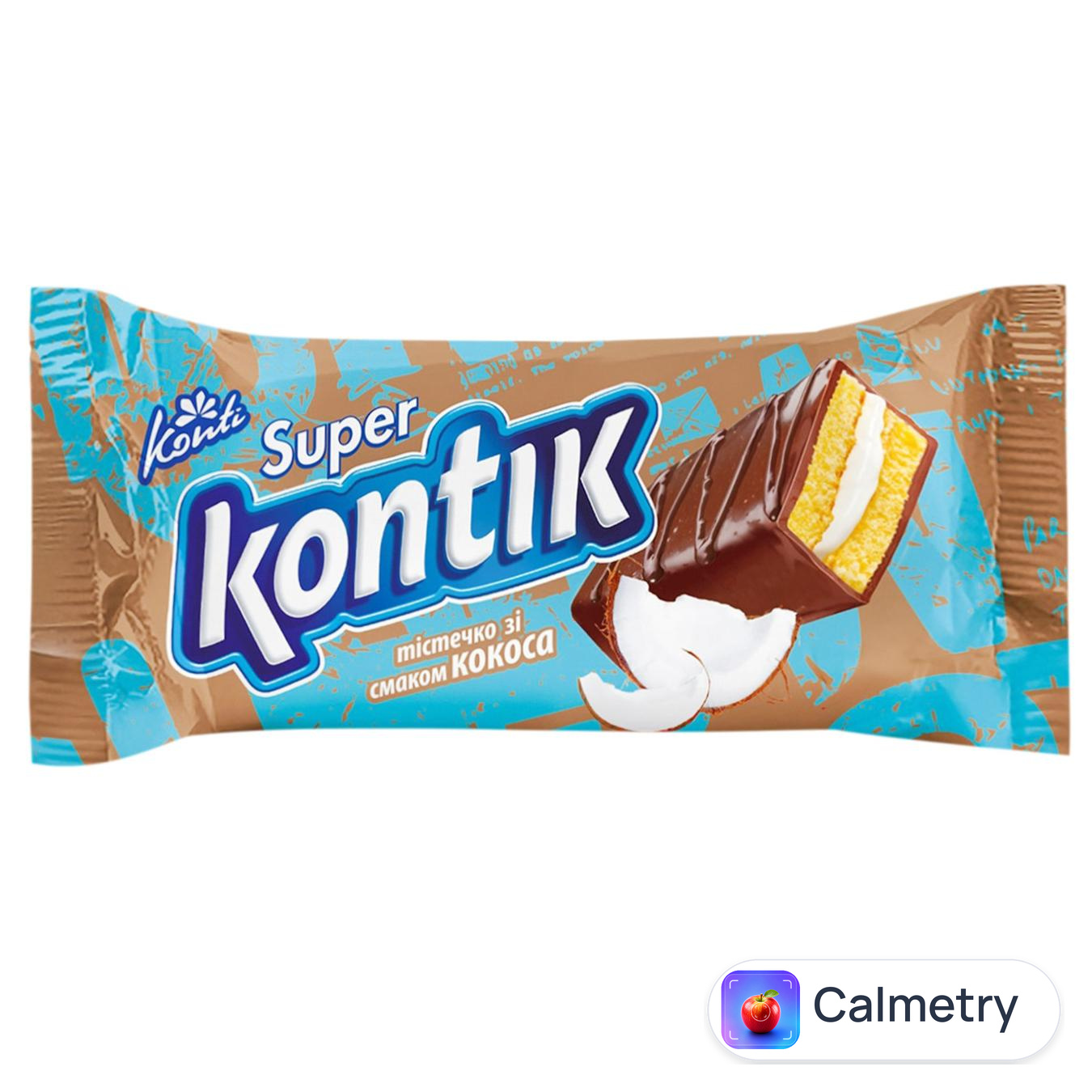 Тістечко бісквітне Konti Super Kontik зі смаком кокоса 50г — фото продукту