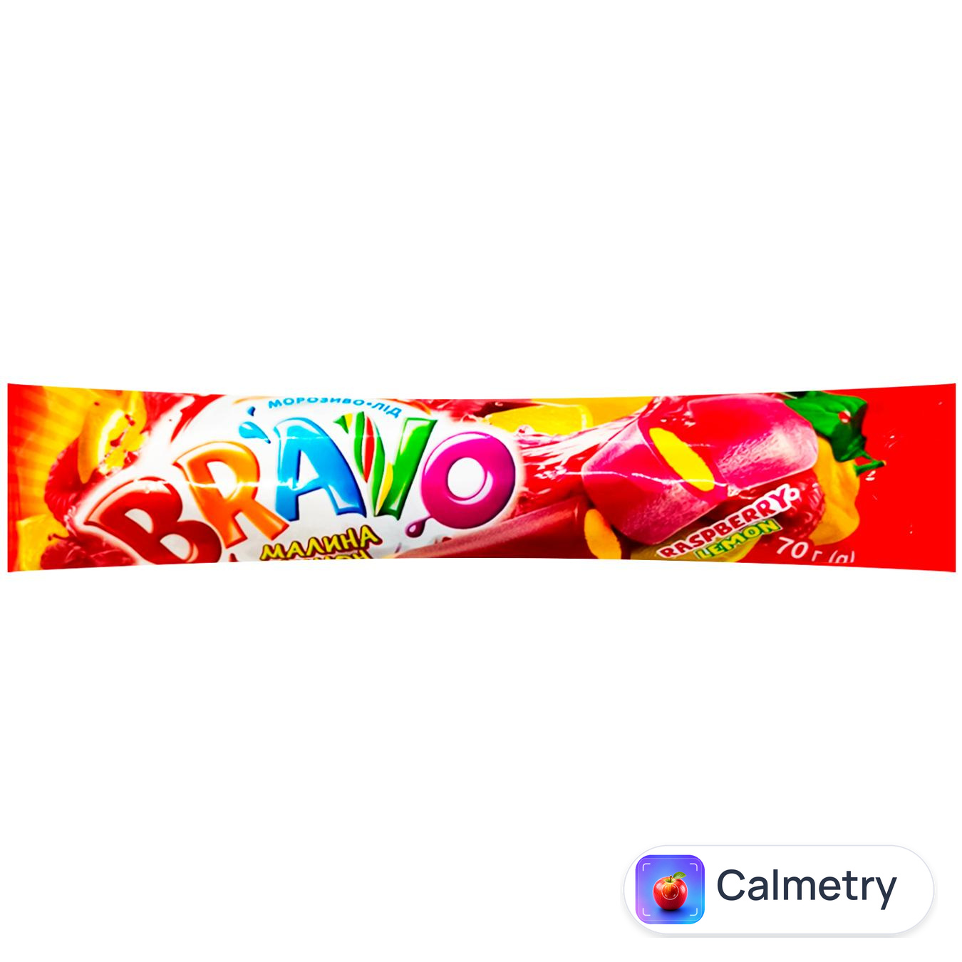 Морозиво-лід Bravo Малина-лимон 70г