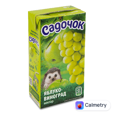 Нектар Садочок яблуко-виноград освітлений, 0,5л