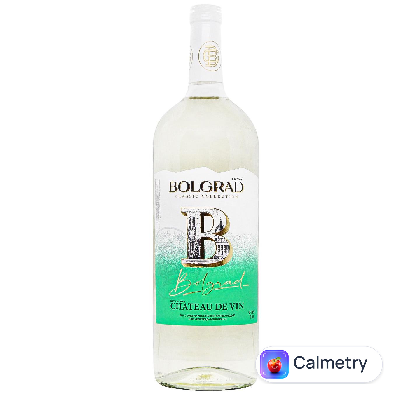 Вино Bolgrad Chateau de Vin біле напівсолодке 9-13% 1,5л