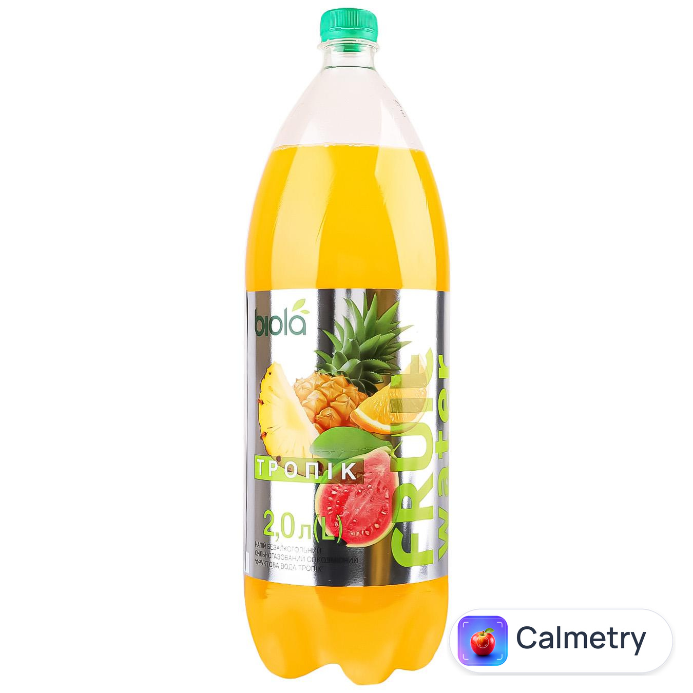 Напій газований Biola Fruit Water Тропік 2л