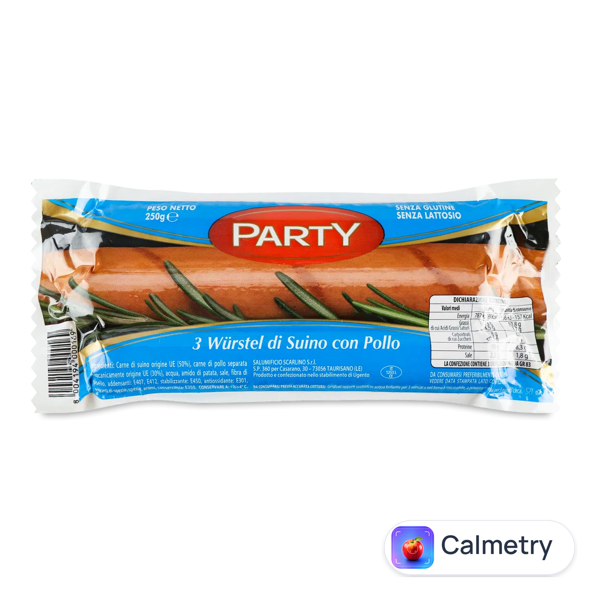 Сосиски Party свинячі, Італія 250г