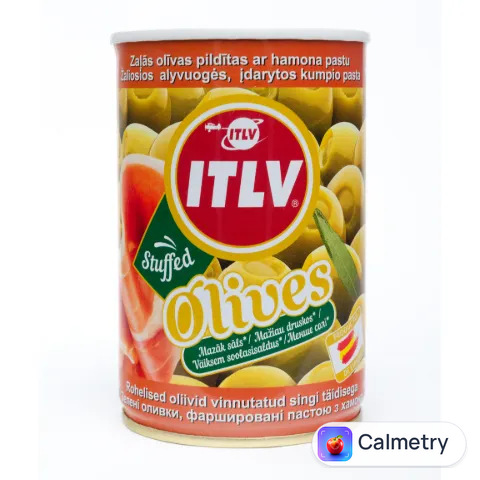 Оливки ITLV зелені фаршировані хамоном
