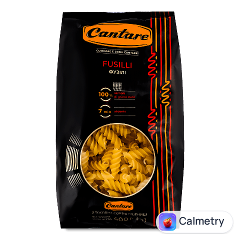 Вироби макаронні Cantare Fusilli, 400г