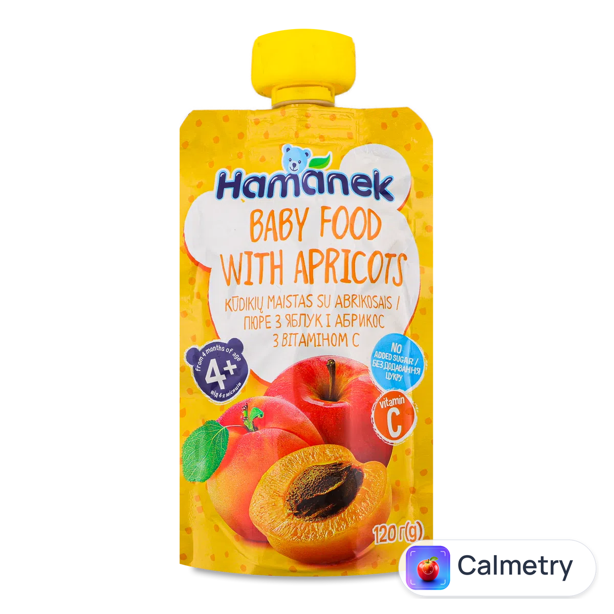Пюре Hamanek яблуко з абрикосом 120г