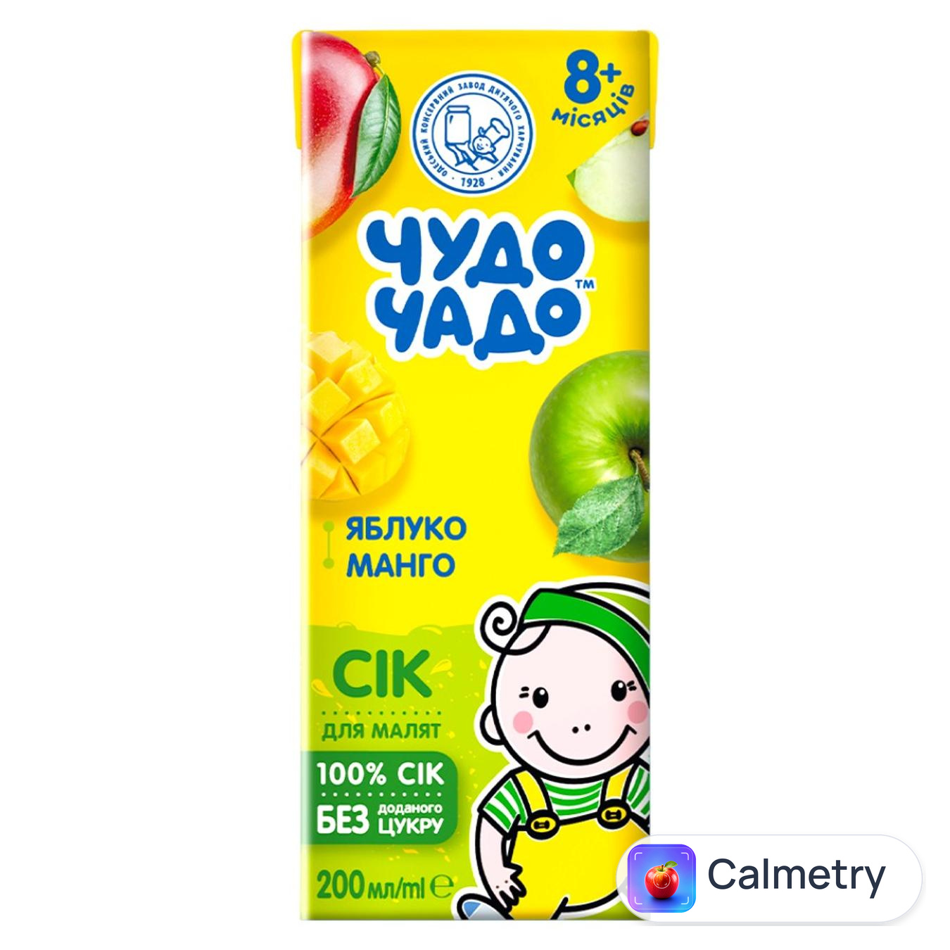 Сік Чудо-Чадо яблуко-манго від 8-ми місяців 200мл — фото продукту