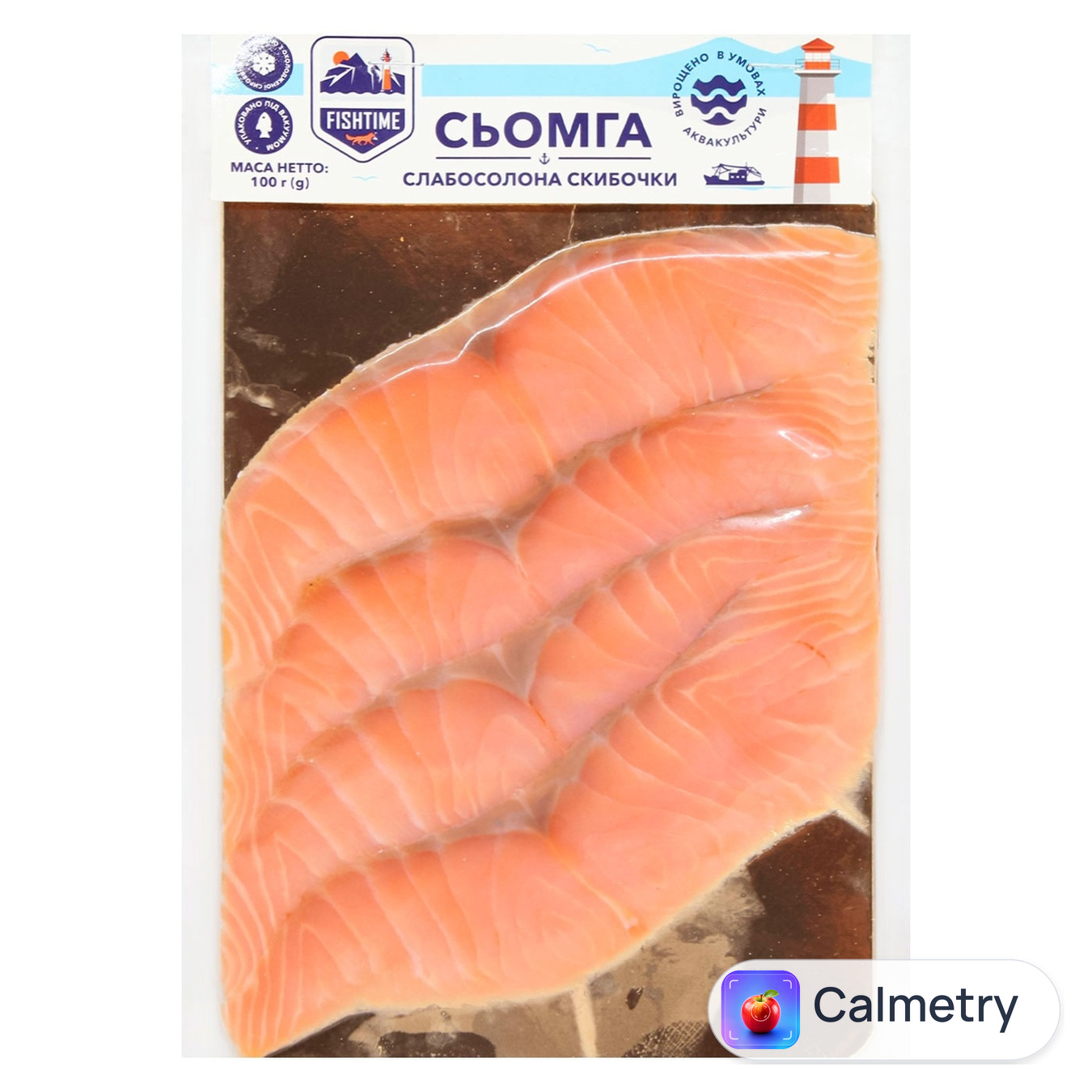 Сьомга Fishtime слабосолона скибочки 100г