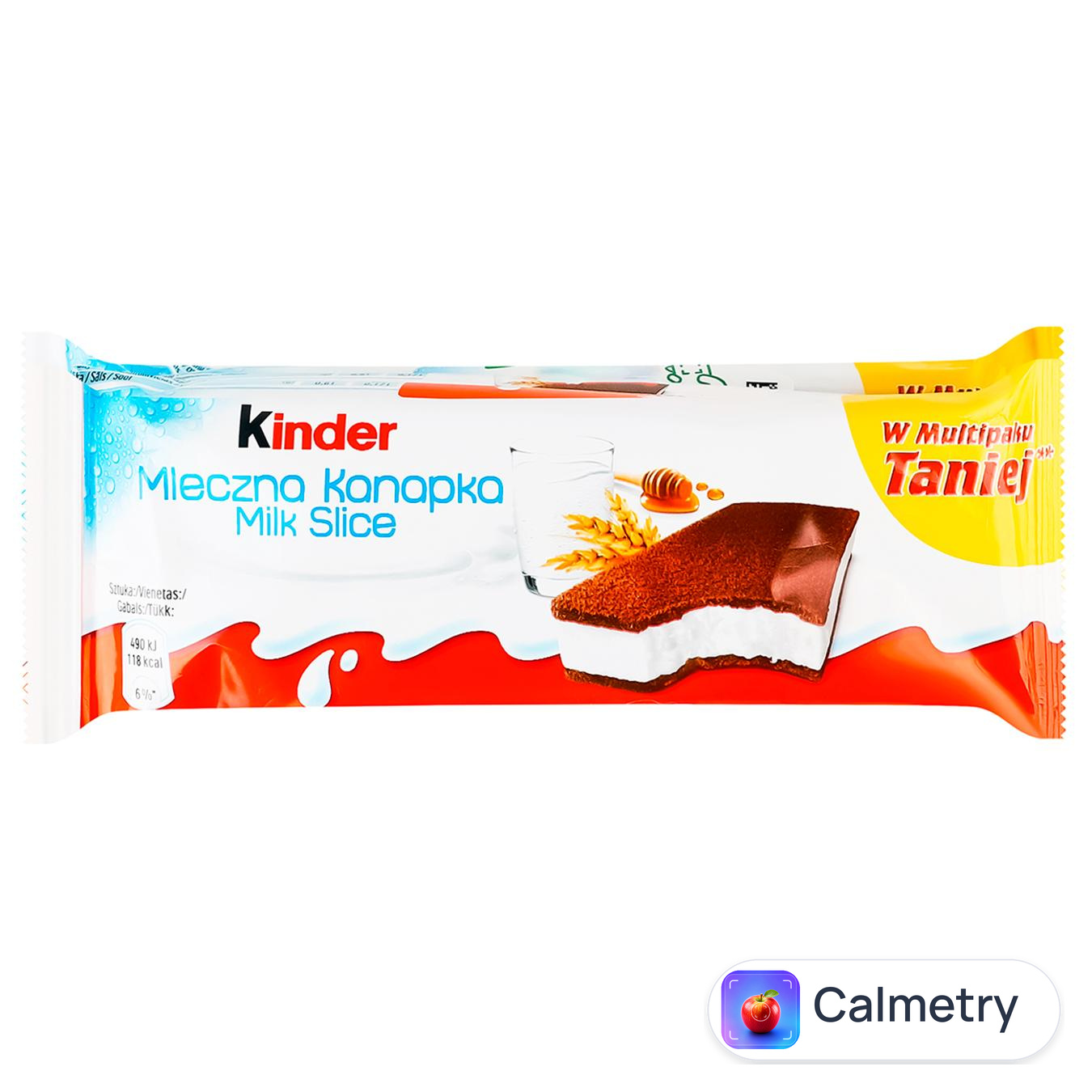 Тістечко бісквітне Kinder Milk-Slice Молоко 28г x 3шт