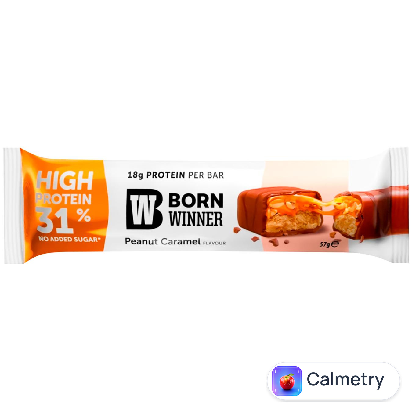 Батончик Born Winner Deluxe протеїновий зі смаком хрусткої арахісової карамелі 57г