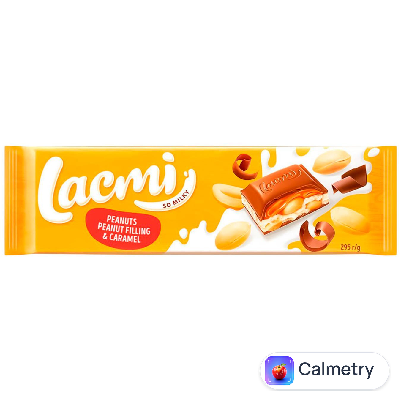 Шоколад молочний Roshen Lacmi з арахісом і карамельно-арахісовою начинкою 295г
